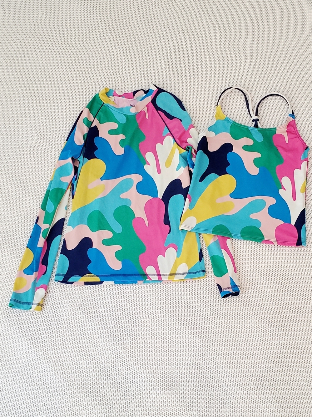 Bundle of Two Boden Girl's Swim Tops Size 13-14